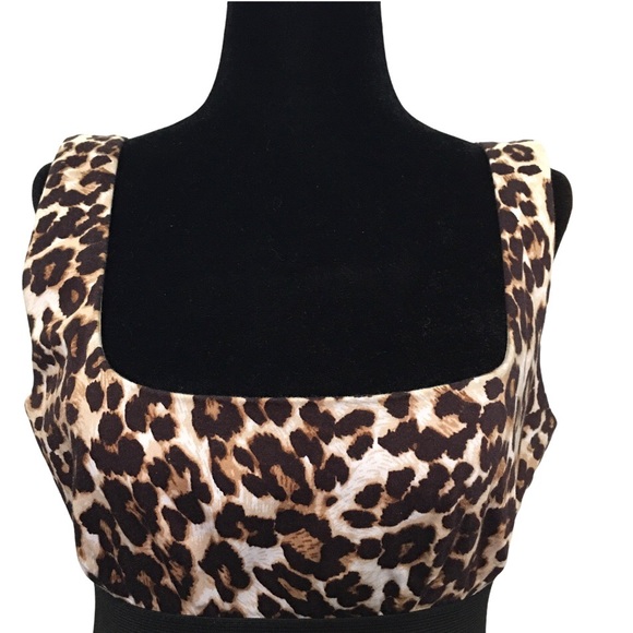 Necessary Objects Sleeveless Leopard Dress Medium - Picture 4 of 9